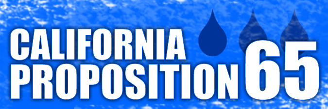 CA Proposition 65 Water Banner
