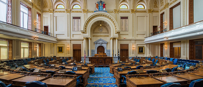 Interior photo of New Jersey State House