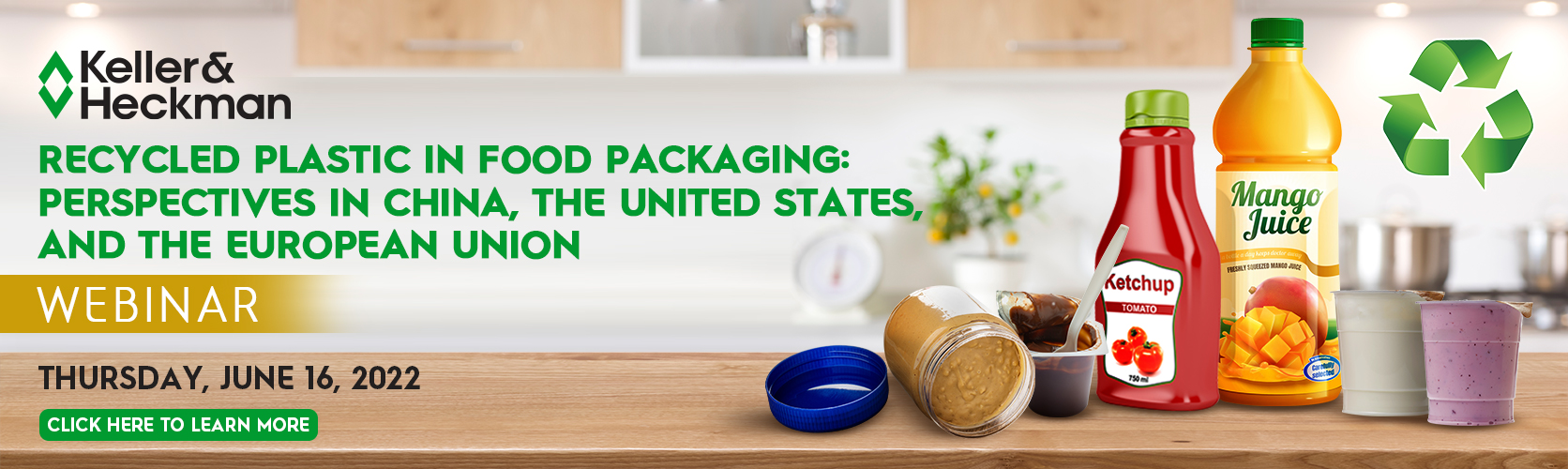 Webinar banner image with various food items on a kitchen counter